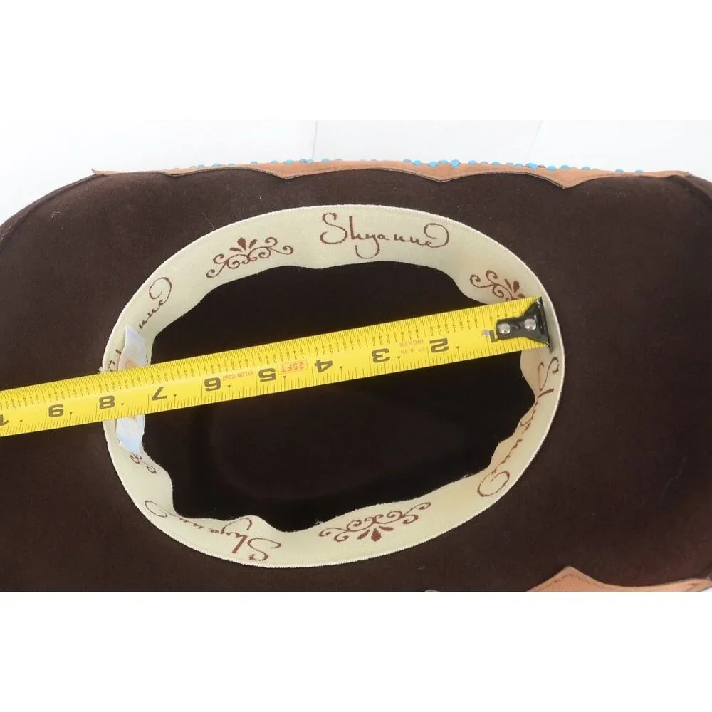 Shyanne® Women's Embellished Brim Felt Western Band‎ Cowgirl Hat Festival Cowboy